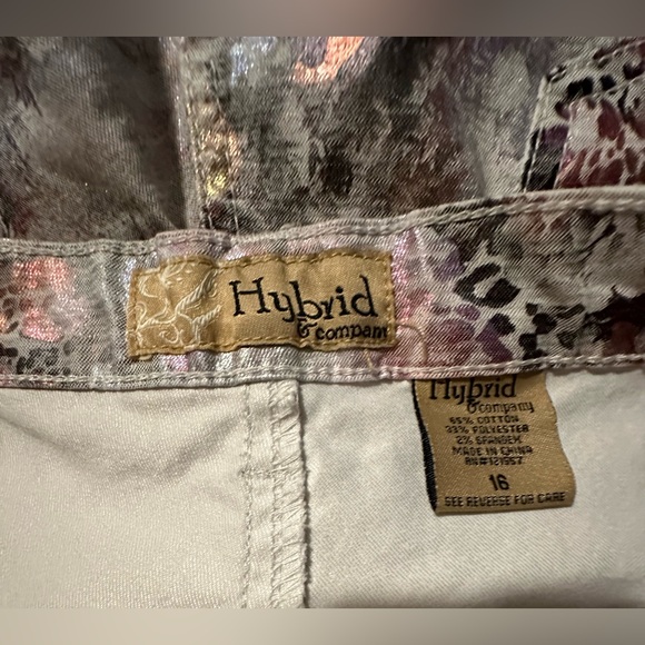 HYBRID Metallic Jeans 16 Festival Rockstar Unique Stretch Stunning Disco Dancing - Picture 7 of 10